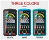 2. Digital multimter black blue green silicon case